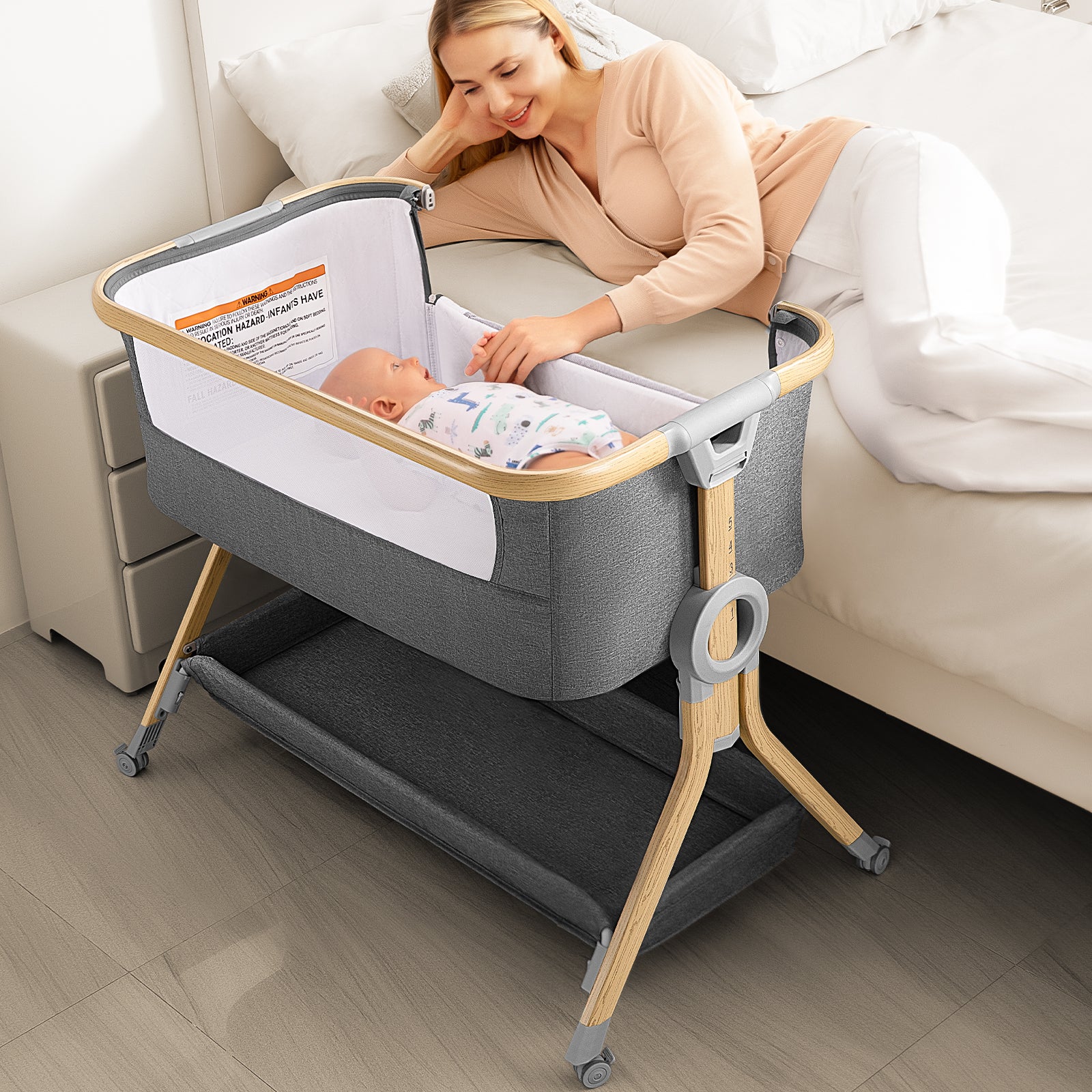 Bedside Sleepers Best Travel Bassinet 2018 Bassinet In Twin Crib