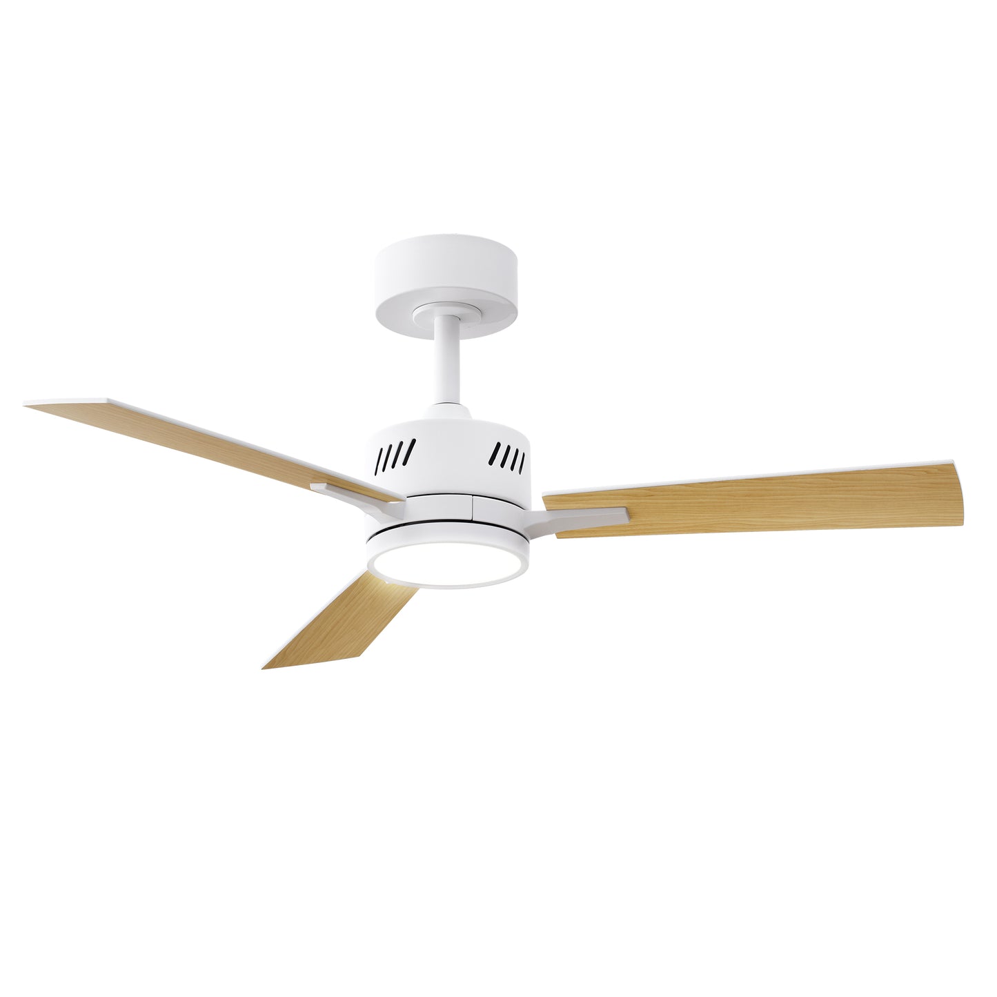 SUNMORY Ceiling Fans with Lights and Remote, 42 Inch Low Profile Ceiling Fan with Light, Reversible DC Motor, Dimmable LED, 3CCT, Quiet, Modern Ceiling Fan for Bedroom/Living Room/Patios, Black