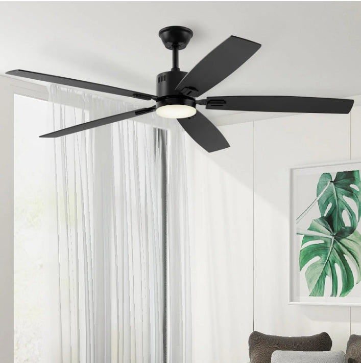SUNMORY 62" Ceiling Fans with Lights and Remote/APP Control, Low Profile Ceiling Fan with Light, Reversible, Quiet 6 Speeds, Stepless Dimmable, Flush Mount Ceiling Fan for Bedroom Indoor/Outdoor Use 15574311251