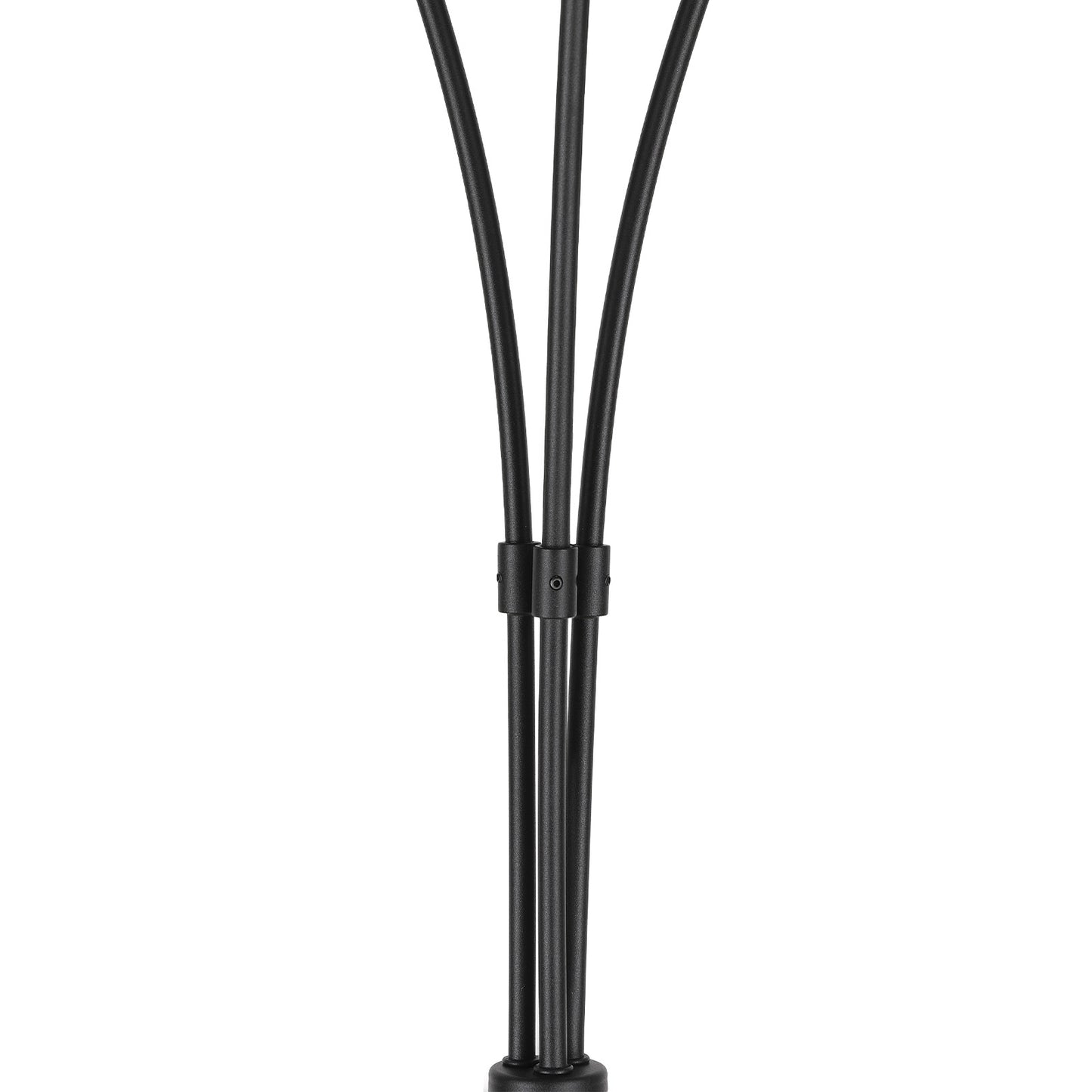 SUNMORY 3 Lights Tree Floor Lamp, 81.5" Tall Standing Lamp with Hanging Dual Drum Linen Shade, Modern Arc Floor Lamps with Heavy Base & 3 Bulbs, Mid Century Arched Floor Lamp for Living Room, Bedroom Black 17167153144