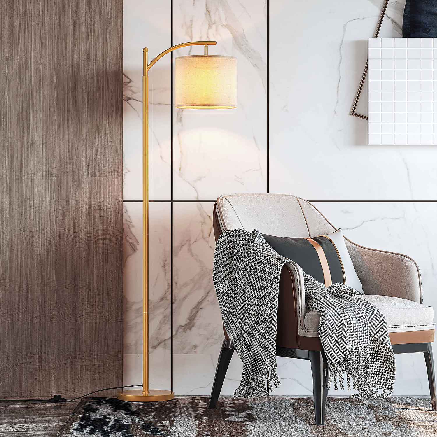 Tall Arc Floor Lamp Modern Arched Floor Lamp Tall Reading Light Black