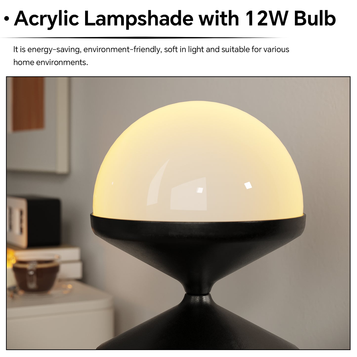 SUNMORY Metal Modern Floor Lamp for Living Room, Dome Shape Floor Light with Acrylic White Decorative Shade for Bedroom 18163171523