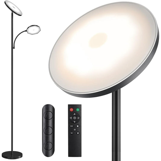 SUNMORY Floor lamps for Living Room, 48W/4200LM Super Bright LED Floor Lamp with Remote Control, 69'' Tall Standing Lamp with Stepless Dimmable, Modern Torchere Reading Lamp for Bedroom, Office 14652209463