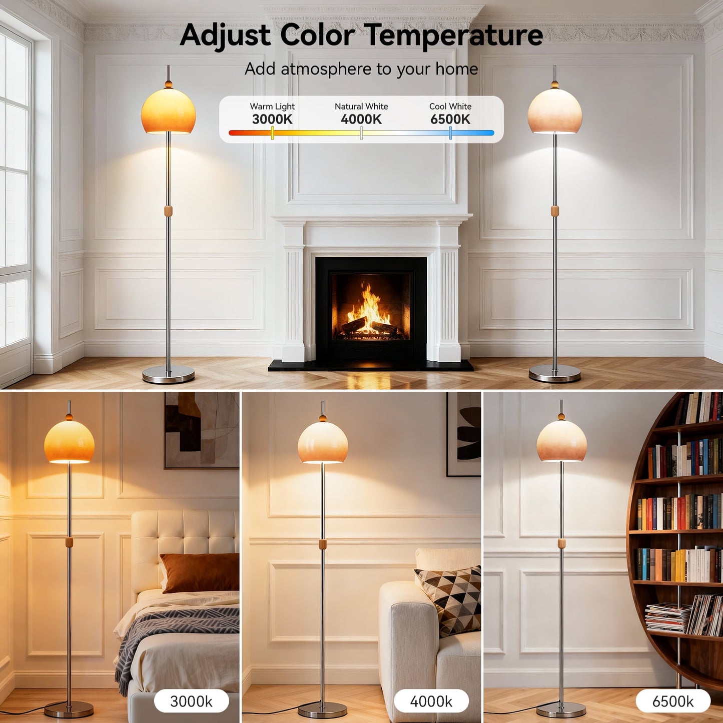 SUNMORY Glass Floor Lamp 18209611889