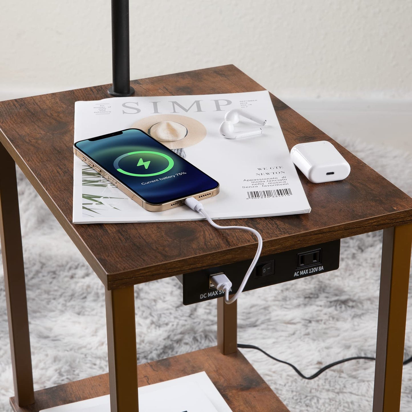 SUNMORY Floor Lamp with Table