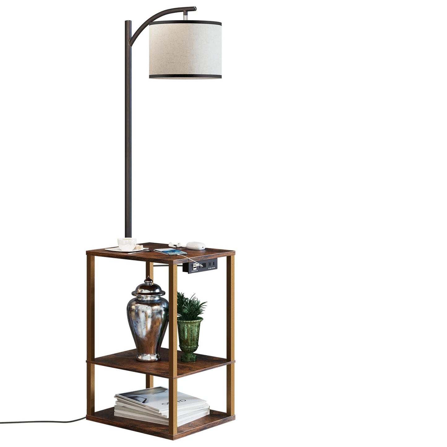 SUNMORY Floor Lamp with Table